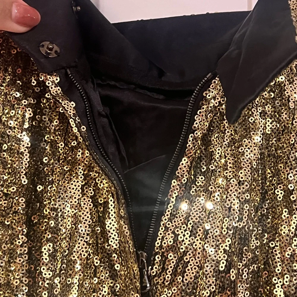 Dolce & Gabbana Gold Sequin Maxi Skirt - Picture 9 of 10